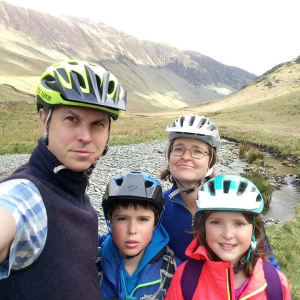 Cycling through Honister Pass